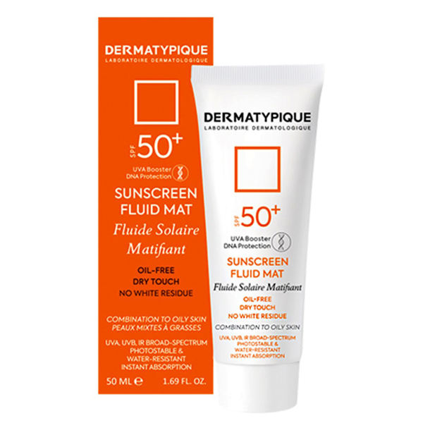 ضد آفتاب بی رنگ پوست چرب spf50 درماتیپیک