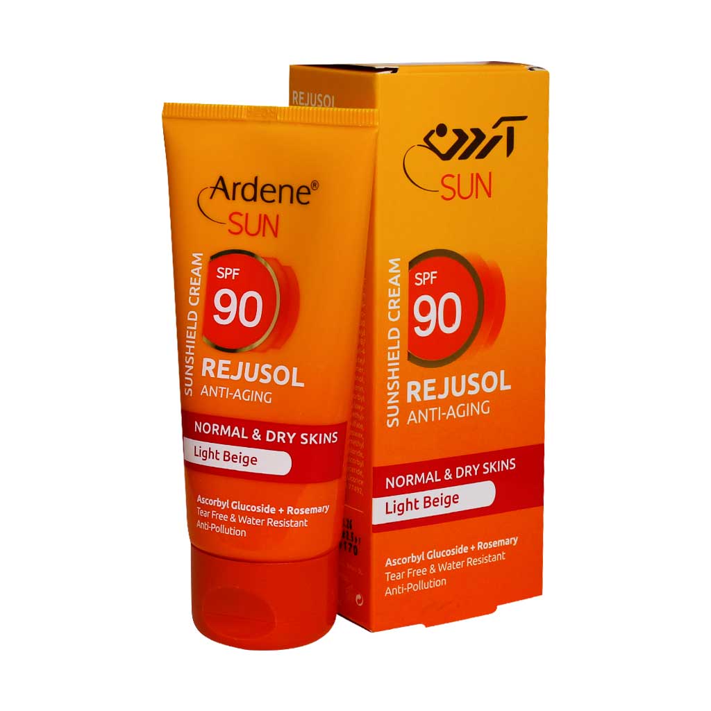 کرم ضد آفتاب بژ روشن SPF 90 آردن REJUSOL SPF 90 SUNSCREEN ARDENE