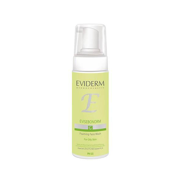 فوم شستشوی صورت اوی سبونورم اویدرم EVISEBONORM G FOAMING FACE WASH OILY SKIN EVIDERM