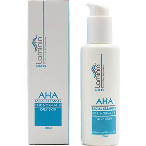 ژل شستشوی صورت  5AHA درصد لامینین LAMININ AHA CLEANSING FACE GEL