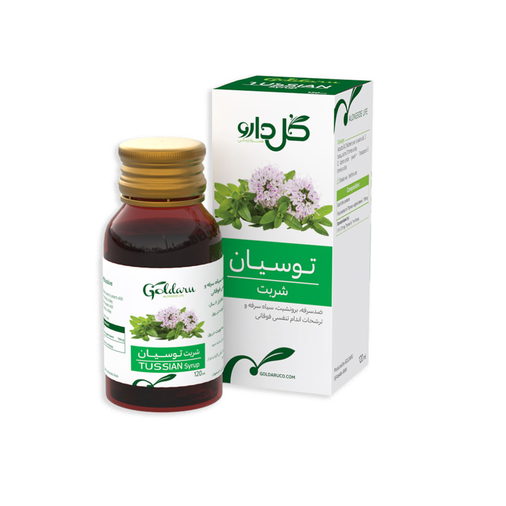 شربت توسیان بزرگسال گل دارو 120 میل